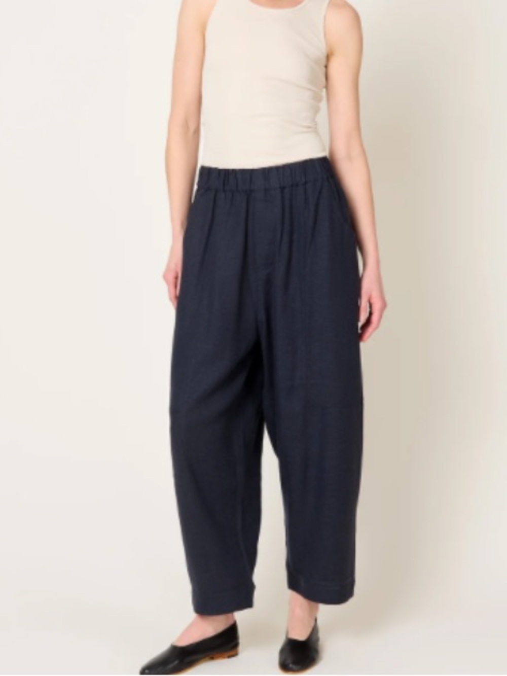 7115 by Szeki Elastic Panel Barrel Trouser Pants